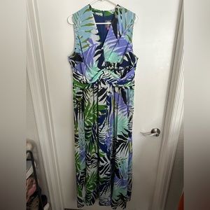 plus size floral formal dress